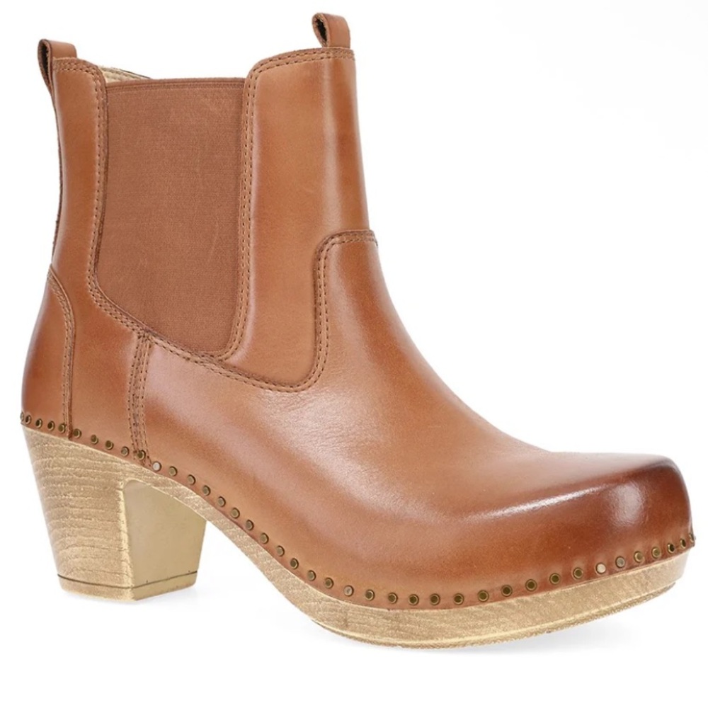 NWT Dansko Shayna Heeled Chelsea Ankle Boots Calf Leather Sz 39 (US 8.5-9) - Picture 2 of 6
